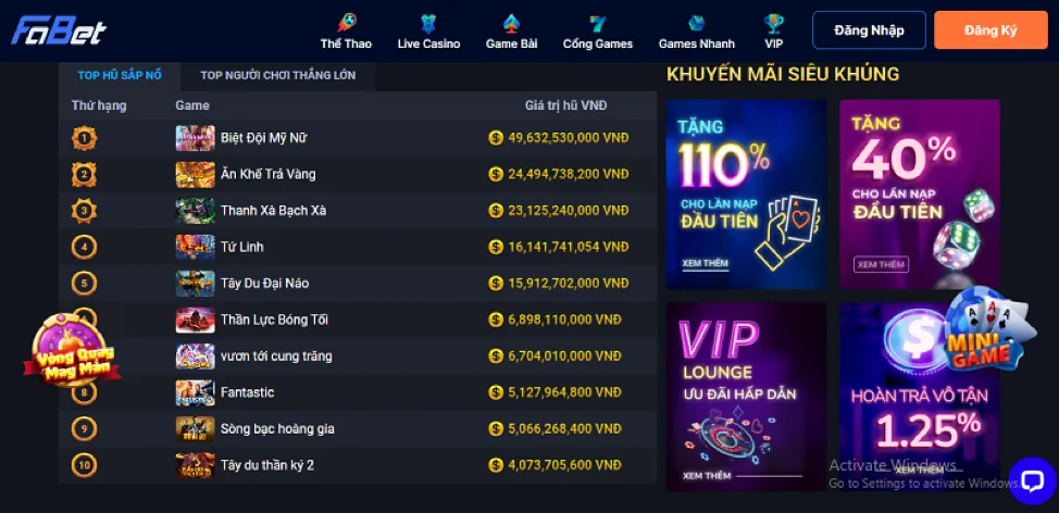 Banner khuyến mãi chào mừng vip666 win